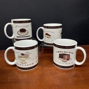 Vtg Oneida Coffee Mugs Sweets Set Of 4 Original Packaging Gift Box